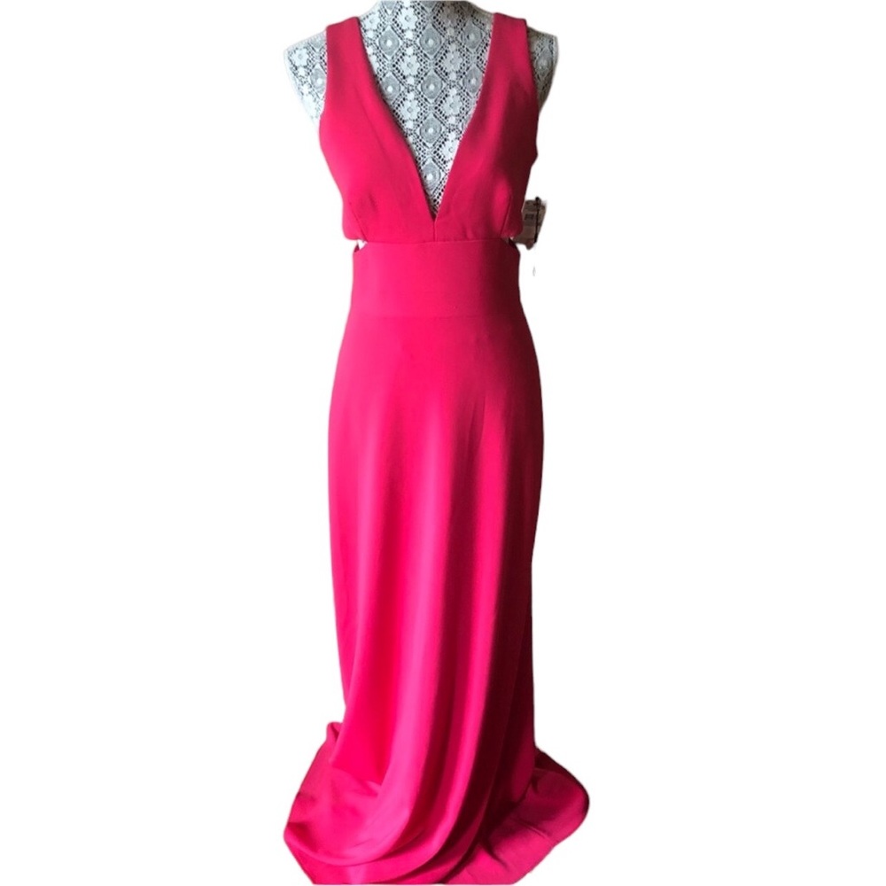 COPY - Laundry NWT Red long gown side cutouts sz 6